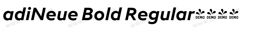 adiNeue Bold Regular字体转换
